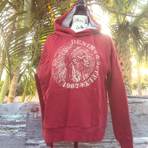 Denim & Supply Ralph Lauren Other - Vintage Denim Supply Indian Chief logo hoodie XL